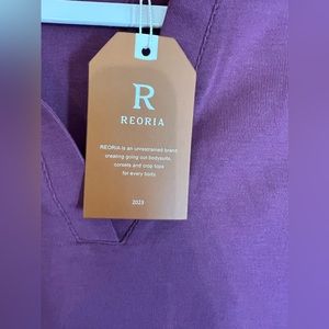 NWT ReoRio V-Neck BodySuit Size Small Purple